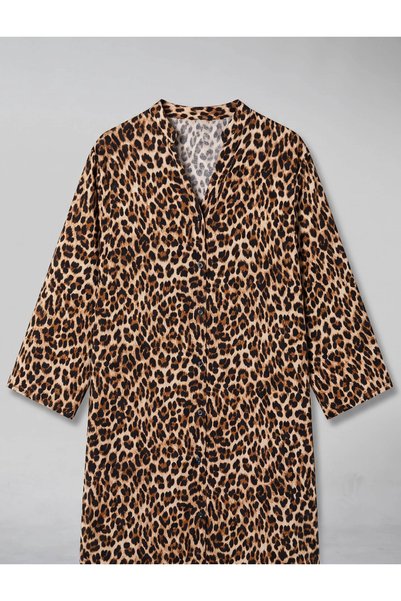 Marilyn Boutique Πουκαμισοφόρεμα Animal Pattern