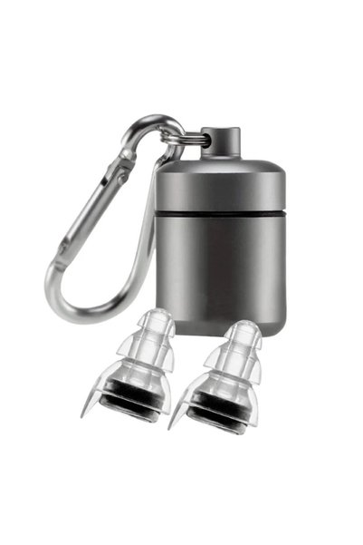 Choice Matte Gun Grey High Fidelity Music Earplugs with Noise Reduction Filte...