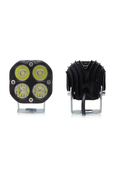 Choice White 2 piece 3 Inch 40W Led Work Light Square Spotlight Flood Beam Mo...