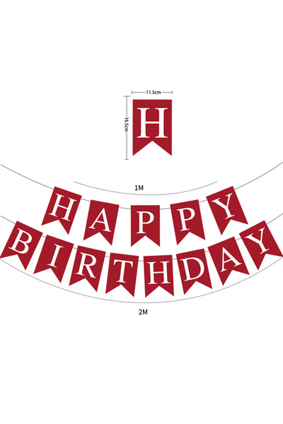 Choice 11 Happy Birthday Pull Banner Bunting Flag Party Decoration Kids Decor...