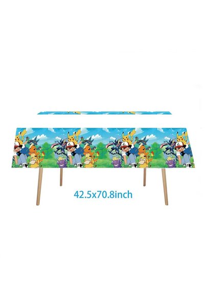 Choice 1pcs tablecloth Cartoon Pokmoneds Birthday Balloon Decoration Party Su...