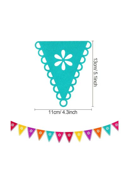 Choice 4PCS Triangle 1/4PCS Mexican Fiesta Party Decorations Banners - Cinco ...