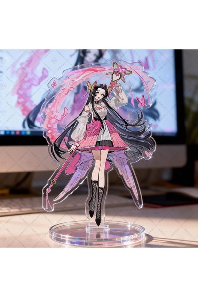 BANDAI 10cm-2 Demon Slayer Acrylic Stand Kimetsu No Yaiba Butterfly Hashibira...