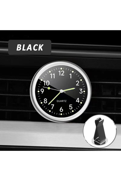 Choice black 1PCS Glow Decorative Clock Car Mini Electronic Clock Automobile ...