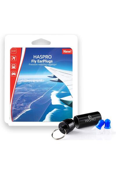 Haspro Fly Earplugs - The Best Pressure Reducing Travel Earplugs!
