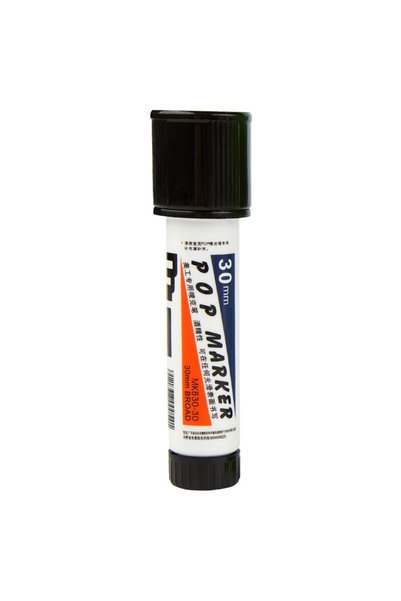 Choice قلم تحديد دائم أسود من نوع BAOKE POP-30mm، 12 لونًا، برأس عريض، مناسب ...