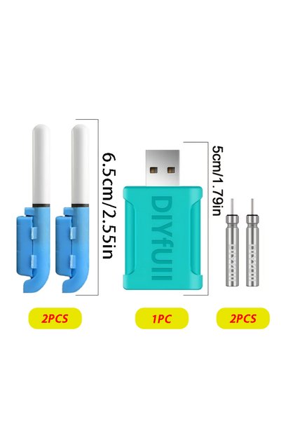 Choice 5PCS 5PCS（2+2+1）New Night Fishing Rod Tip Light Set; Changes Color Whe...