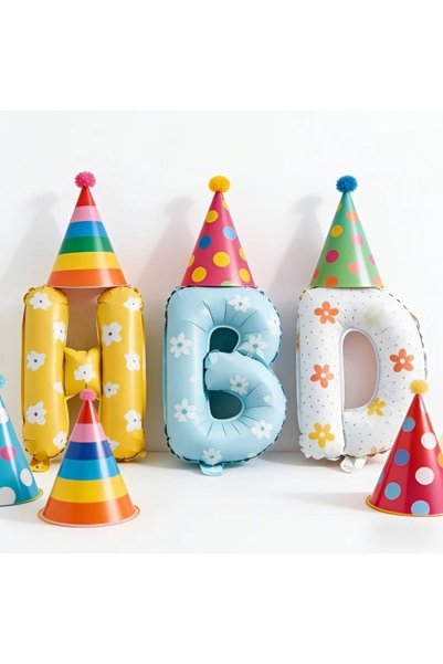 Choice 16inch set 16inch Happy Birthday Balloon Daisy HBD Letter Foil Balloon...