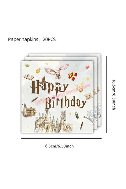 Choice 20pcs Napkins Academy Magics Birthday Party Decoration Harries Boy Bal...