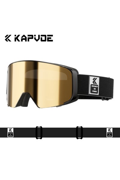 KAPVOE DZ-K724-Q-01 Flip Over Magnetic Snow Goggles Photochromic Ski Men Snow...