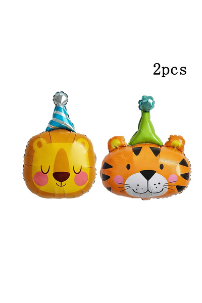 Choice 2 قطعة - بالونات فويل على شكل حيوانات كرتونية من سيرك 2PCS-3، دب لطيف،...