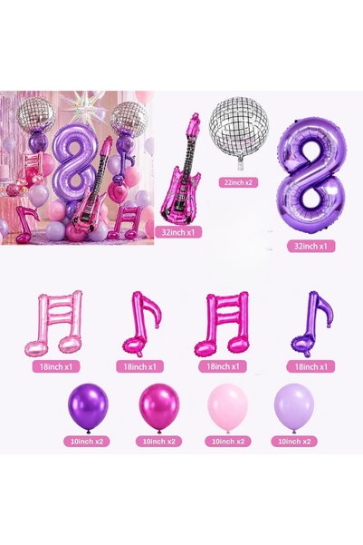 Choice 10inch 1set 17pcs 8 17pcs Kpop Birthday Decorations Set Disco Ball Mus...