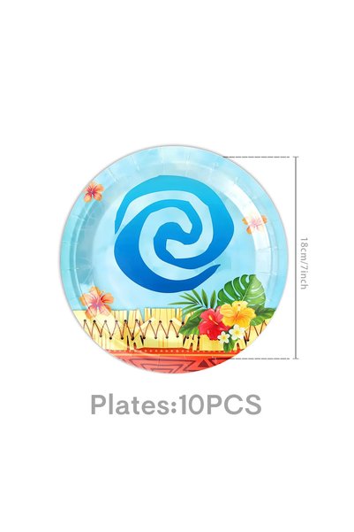 Choice 10pcs 7inch plate Ocean Theme Birthday Party Decoration Cartoon Tablew...