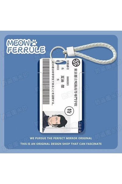 BANDAI B Cute Jujutsu Kaisen Sliding Card Holder with Creative Cartoon Gojo S...