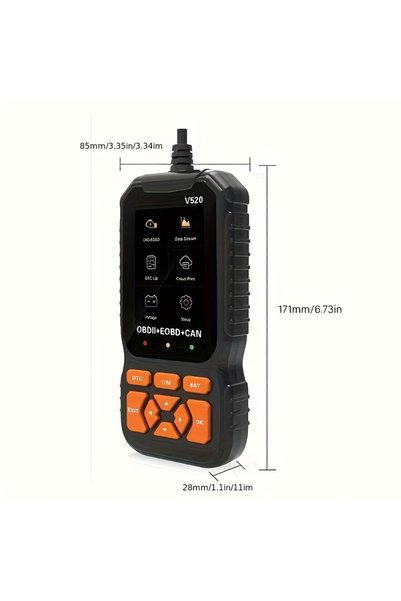 Choice 200mm V520 black V520 Professional OBD2 Scanner Auto Check Engine Diag...