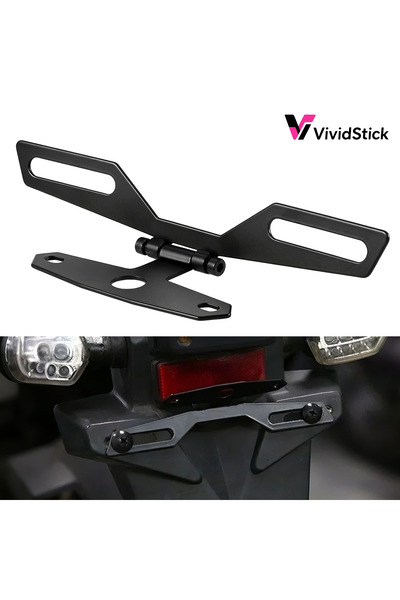 Choice 1pc Foldable Motorcycle License Plate Holder Rear Tail Light Bracket M...