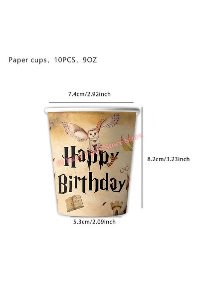 Choice 10pcs Cups Academy Magics Birthday Party Decoration Harries Boy Balloo...