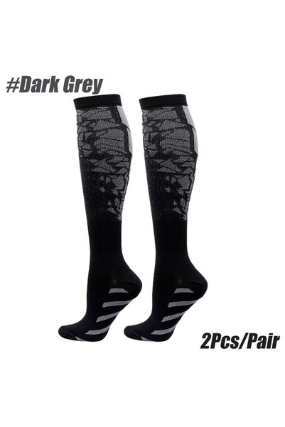 Choice L-XL Dark Grey 1Pair New Compression Socks 20-30mmhg High Stockings Me...