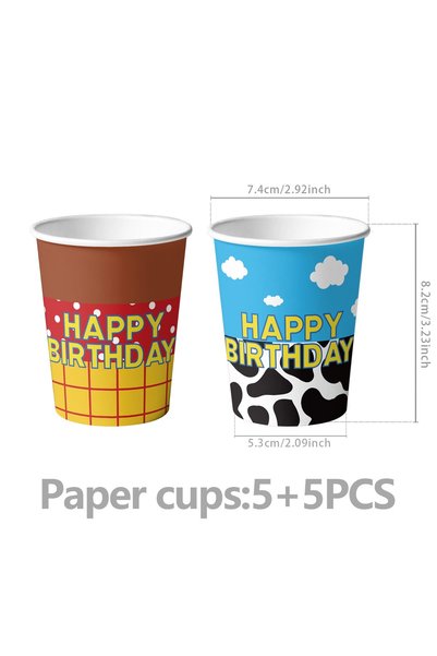 Choice 10pcs Mix cup Toy Themed Birthday Party TablewareSet Cup Plate Paper T...