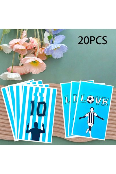 Choice 16x26cm Other 20Pcs 20Pcs/40Pcs Party Gift Bags, Blue, Blue and White ...