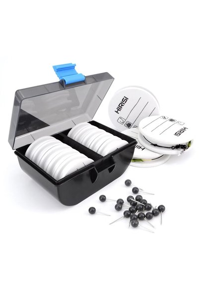 HIRISI W300 10pcs EVA Foam Spools Carp Fishing Rig Winders Line Leader Wire B...