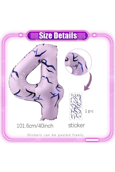 Choice Other 4 40in number 0-9 balloons, large number Kpop foil balloons,for ...