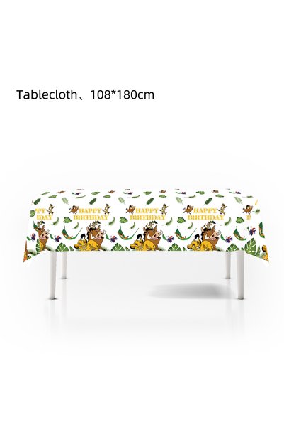 Choice Tablecloth-1pc The Lion King Simba Jungle Theme Tableware Kit Printed ...