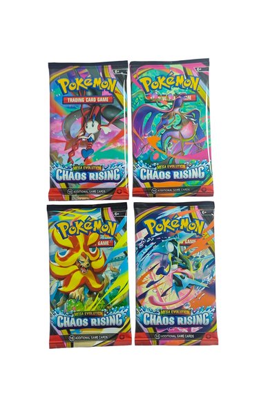 Choice 4 packsCHAOS pokémon TCG Booster Box Mega Evolution CHAOS RISINC Ascen...