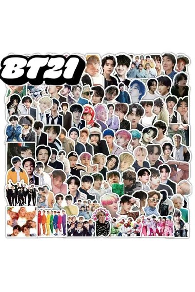 BANDAI Random 103pcs 103Pcs Bt21 Creative Decor Stickers, Journal Material