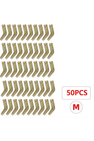 HIRISI 50pcs M 25pcs Carp Fishing Hook Kickers D Rig Kicker Aligners Hooks Sl...