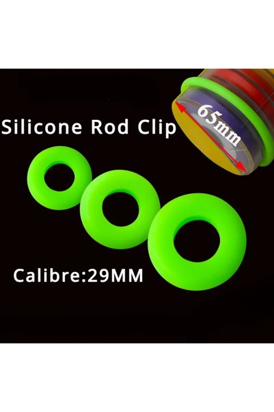 Choice M Size10pcs 10 Pcs Rod Clip Silicone High Elasticity Rods Rod Stop Stu...