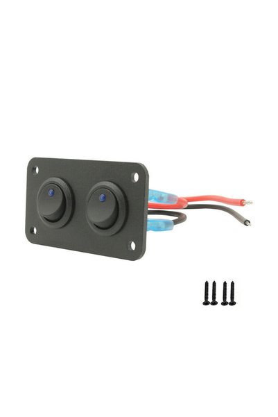 Choice 2 buttons 12V 1-4 Gang Universal Toggle Switch Panel USB Car Boat Mari...