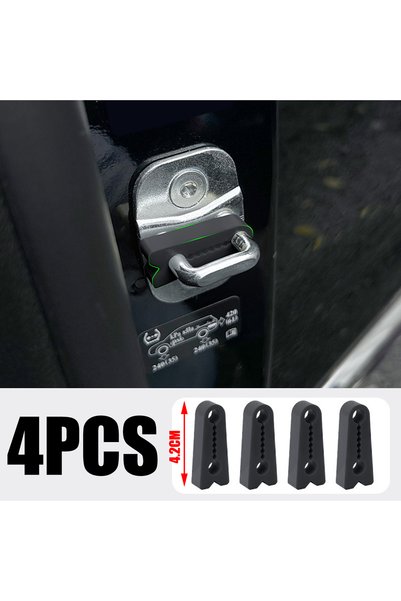 Choice Black - (4pcs) Universal Car Door Lock Damper Buffer Pad Soundproof El...