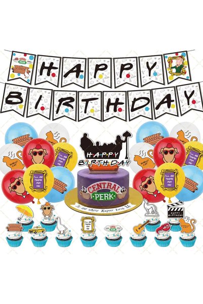 Choice Dcor set Friends Birthday Decoration Party Supplies Birthday Balloon C...