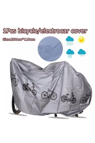 Choice GRAY 1PC Universal Motorcycle Rain And Sunshade Protection Cover Dustp...