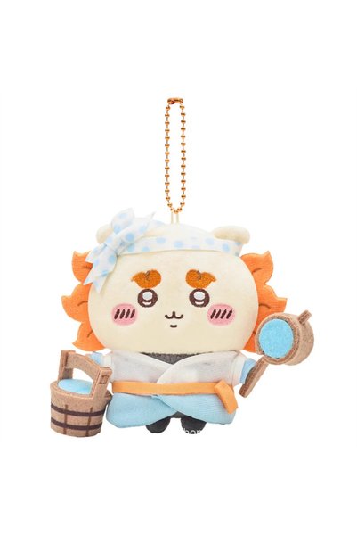 BANDAI shisa jiyi Edo Samurai Plush Keychain Japanese Anime Cute Usagi Hachiw...