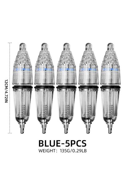 Choice Blue-S-5pcs ShareShark 5pcs LED Flashing Fishing Light AA Battery Powe...