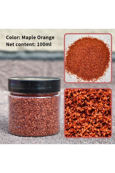 Choice Orange 140ML Leaves Foliage Landscap Realistic Miniature Leaves Simula...