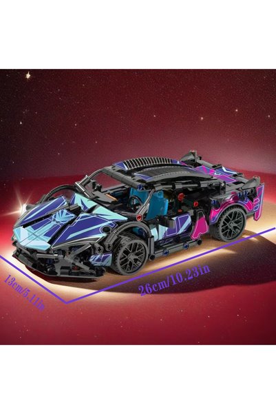 Choice Cp1083 1614-Piece Technology Series Classic Cyber-Style Racing Car Bui...