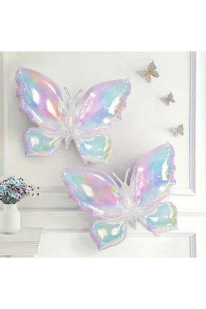 Choice Other 2pcs 2pcs Gradient Transparent Butterfly Aluminum Film Balloons ...