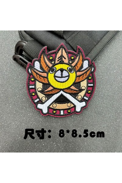 BANDAI 1pcs Embroidered One Piece Velcro Patches Luffy Chopper Zoro Morale Pa...