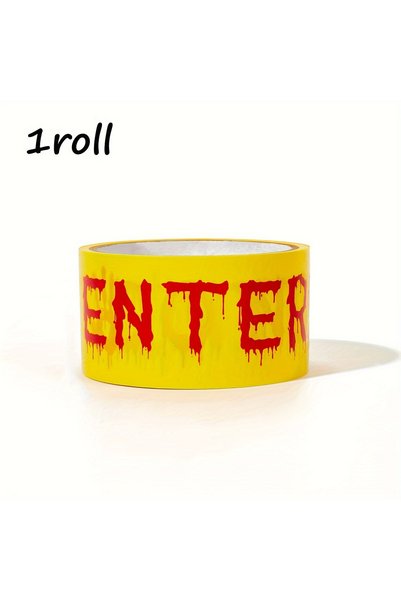 Choice 1 Roll 1pc 25m/82.02ft Halloween Do Not Enter Warning Tape Bloody Hand...