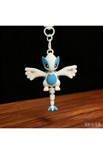 BANDAI 1pcs Pokémon Charmander 3D Printed Keychain with Movable Joints - Stre...