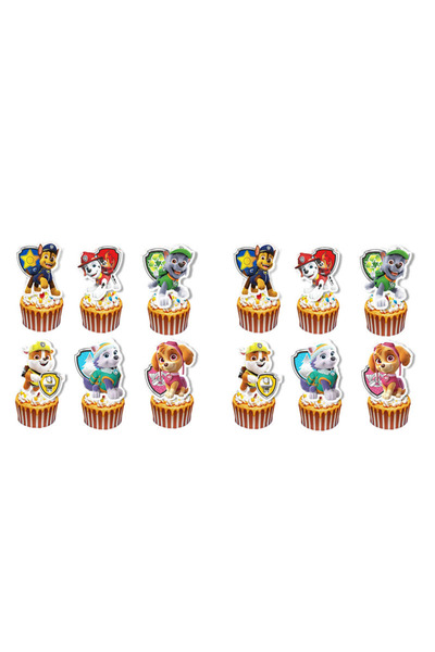 PAW PATROL Other 12PCS Birthday Party Pawed Patrol Theme for Cake Toppers Ban...