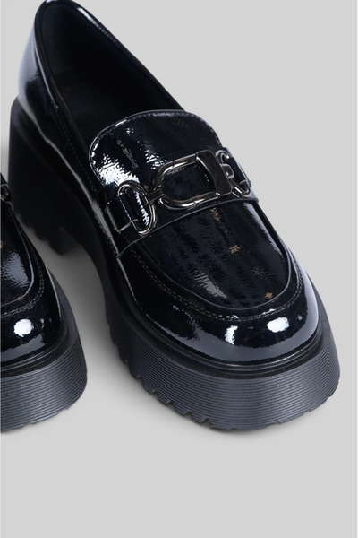 Marilyn Boutique Μοκασίνια Λουστρίνι Με Αγκράφα