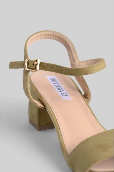Marilyn Boutique Πέδιλο Σουέτ Χαμηλό Τακούνι