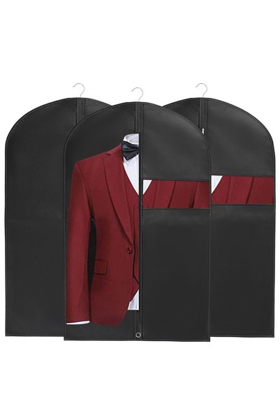 GENERAL Garment Bags【3 Pack】Suit Bag for Storage and Travel hanging clothes S...