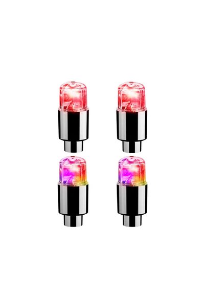 Choice 4pcs Mix 2/4/8Pcs Colorful LED Wheel Tire Valve Lights Motorcycle Car ...