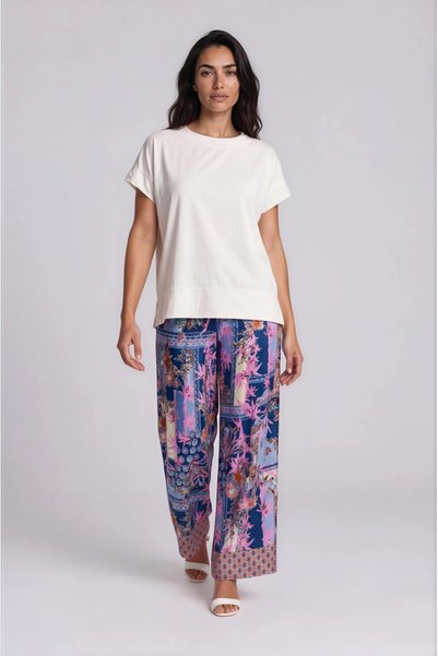 Marilyn Boutique Παντελόνα Σατέν Εμπριμέ Floral Pattern