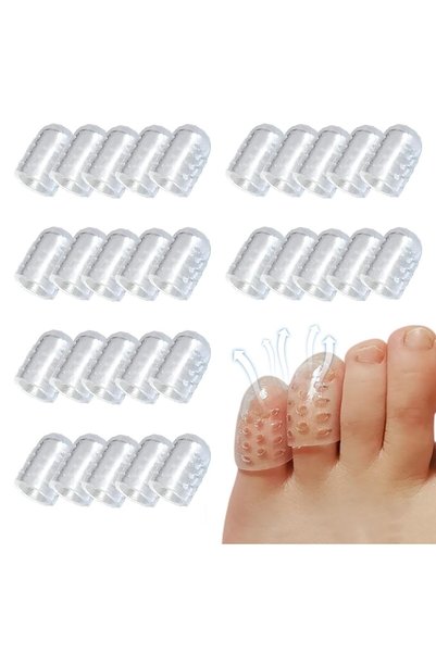 Generic 30Pcs Silicone Anti-Friction Toe Protector, Breathable Gel Toe Caps, ...